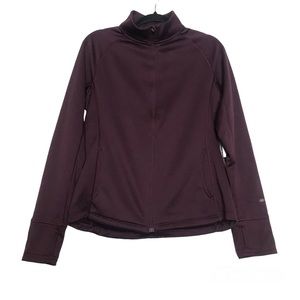 Leg3nds Burgundy Full Zip Up Athletic Sweatshirt Womens Sz M NWT Activewear